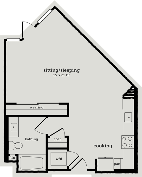 a floor plan of a house with a attic and a loft